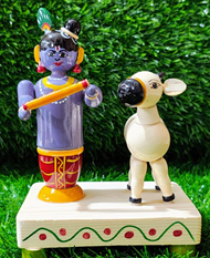 Krishna and Cow